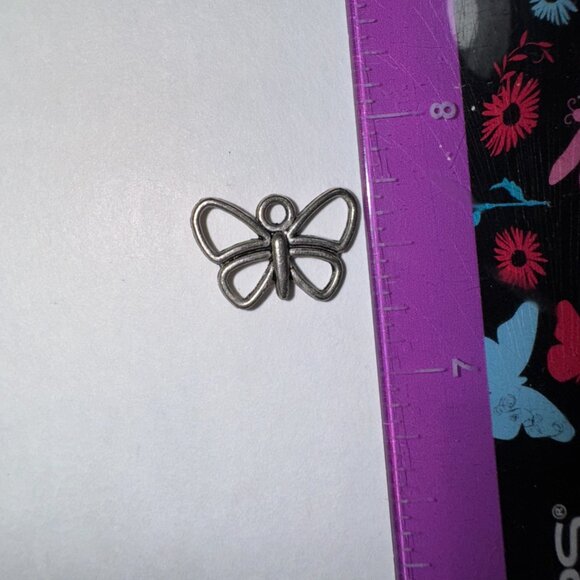 Sterling Silver Small Open Wing Butterfly Pendant - Picture 6 of 16